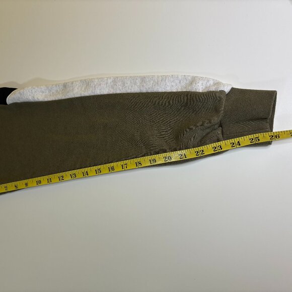 Nike Air Jogger Sweat‎ Pants Womens Size XS Olive Green Black Color Block Fleece - Picture 8 of 9